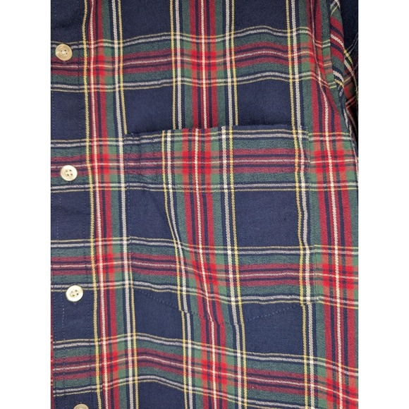 Scandia Woods Mens Size Medium Cotton Blend Heavy Quality Red Blue Plaid Vintage - Picture 5 of 7